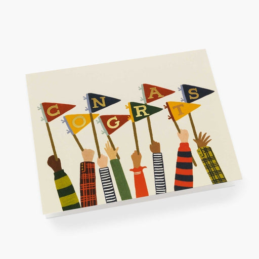 RIFLE PAPER COMPANY CARDS Congrats Pennants Card