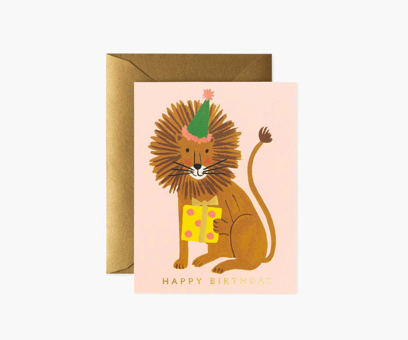 RIFLE PAPER COMPANY CARDS Lion Birthday Card