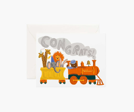 RIFLE PAPER COMPANY CARDS Little Engine Congrats Card