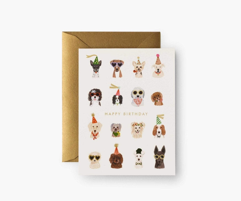 RIFLE PAPER COMPANY CARDS Party Pups Birthday Card