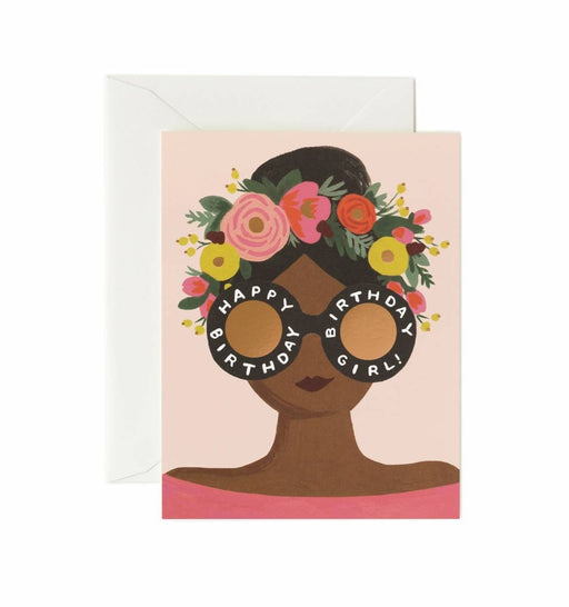 RIFLE PAPER CO. FLOWER CROWN BIRTHDAY GIRL CARD - LOCAL FIXTURE