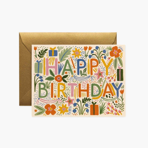 RIFLE PAPER FIESTA HAPPY BIRTHDAY CARD - LOCAL FIXTURE
