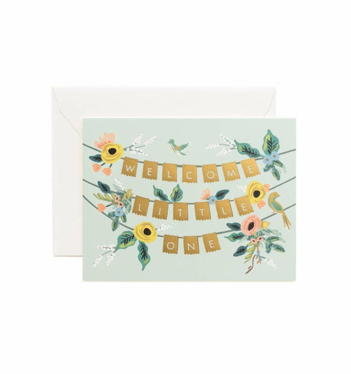RIFLE PAPER WELCOME GARLAND BABY GREETING CARD - LOCAL FIXTURE