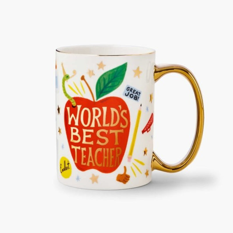 RIFLE PAPER COMPANY MUG World's Best Teacher Mug