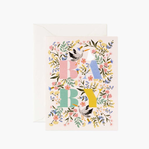 RIFLE PAPER COMPANY STATIONARY Mayfair Baby Greeting Card