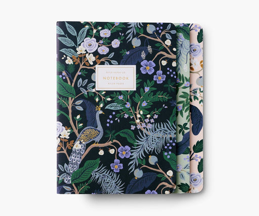RIFLE PAPER COMPANY STATIONARY PEACOCK | Stitched Notebook Set