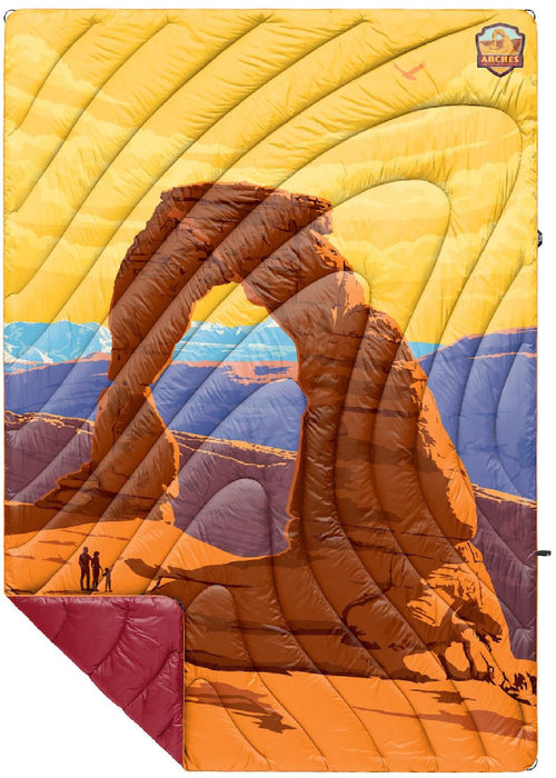 RUMPL BLANKET ARCHES Rumpl Puffy Blanket | National Parks Collection