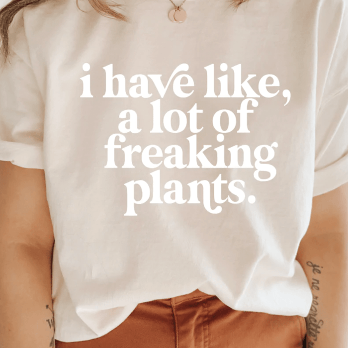 SAVED BY GRACE CO. SHIRTS SMALL I have like, a lot of freaking plants Tee | White