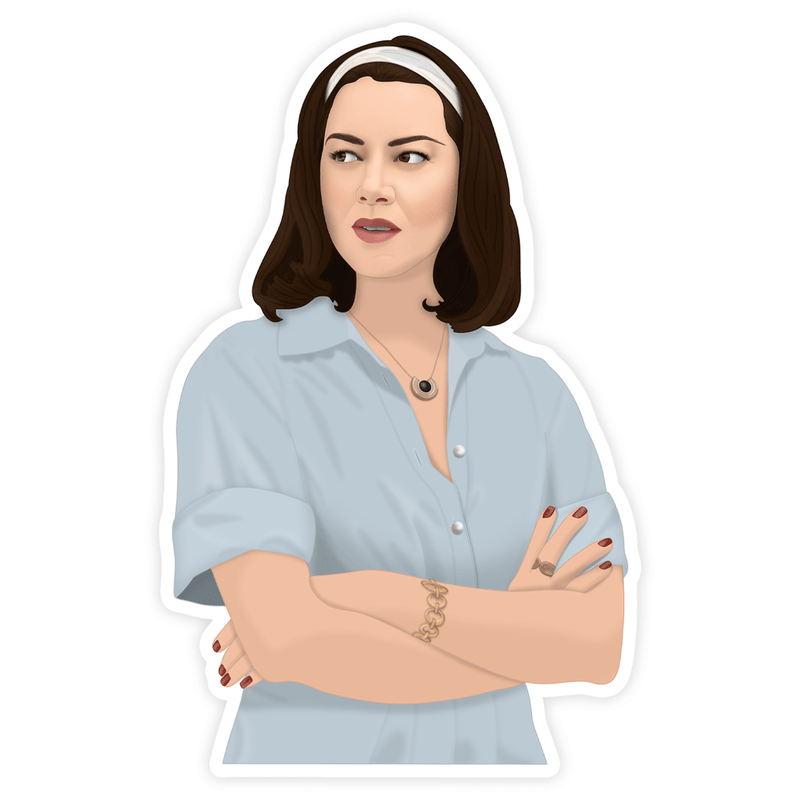 SHOP TRIMMINGS STICKER Harper Judging You, The White Lotus Sticker