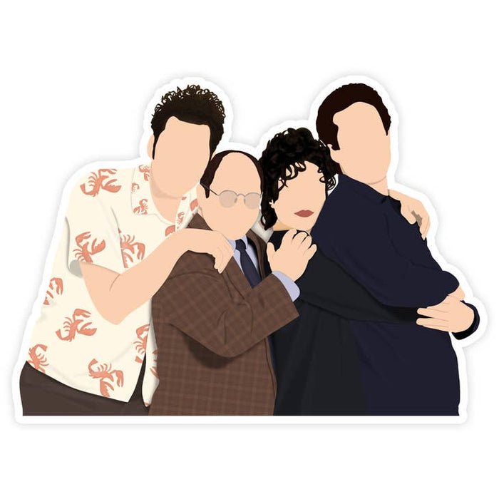SHOP TRIMMINGS STICKER Seinfeld Cast Sticker