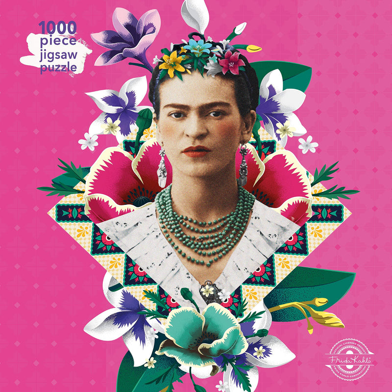 SIMON & SCHUSTER BOOK Adult Jigsaw Puzzle Frida Kahlo Pink