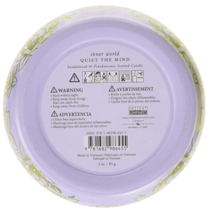 SIMON & SCHUSTER CANDLE Meditation Scented Tin Candle