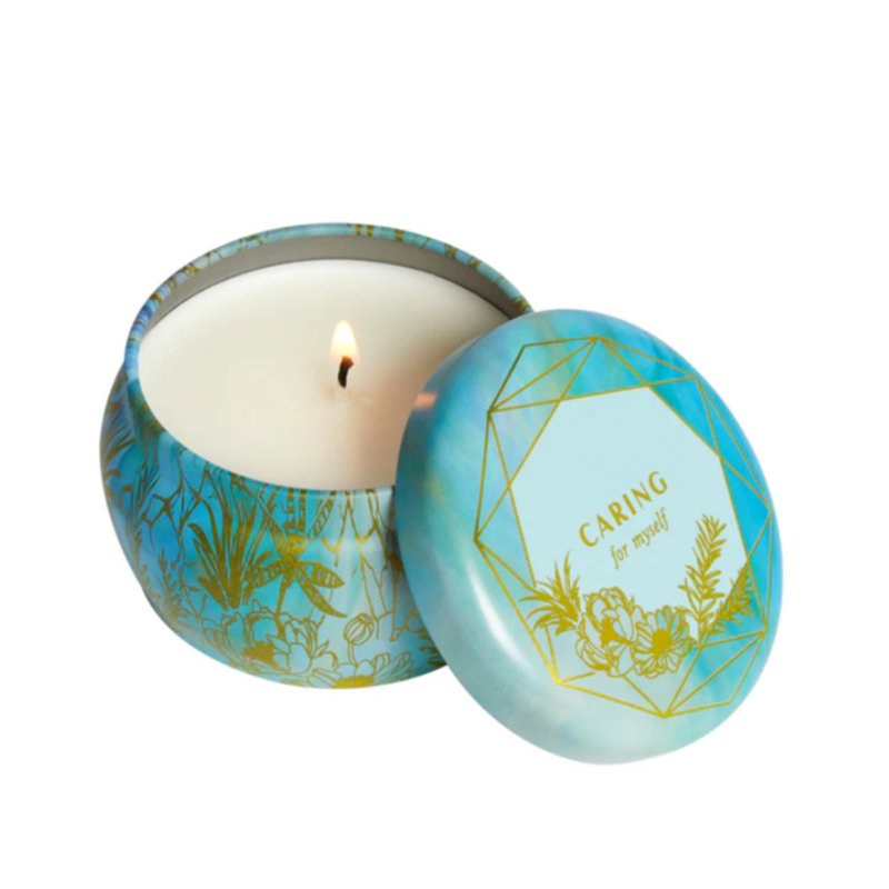 SIMON & SCHUSTER CANDLE Self Care Scented Tin Candle
