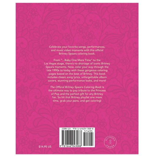 SIMON & SCHUSTER coloring book The Official Britney Spears Coloring Book