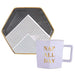 SLANT COLLECTIONS MUG Slant Collections Hexagon Mug and Saucer Set - Nap All Day