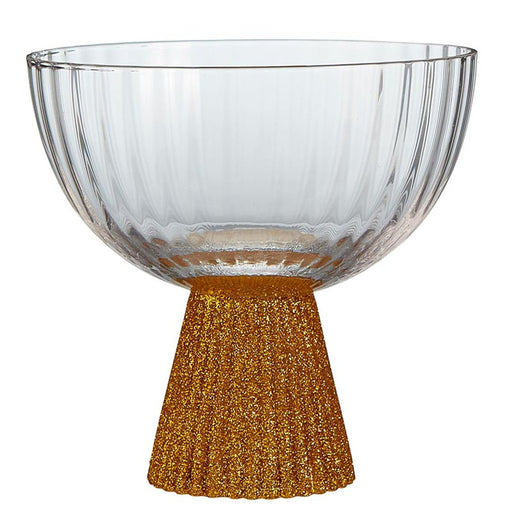 SLANT COLLECTIONS WINE GLASS Beveled Coupe | Gold