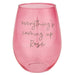 SLANT COLLECTIONS WINE GLASS Stemless Wine Glass | Coming Up Rose