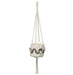 SOUL OF THE PARTY HOME 39" 4-Ring Macrame Plant Hanger