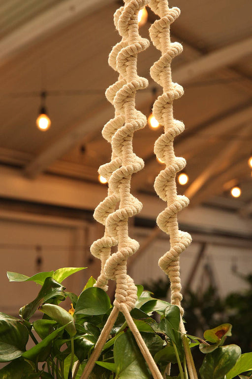 SOUL OF THE PARTY HOME 47" Spiral Macrame Plant Hanger