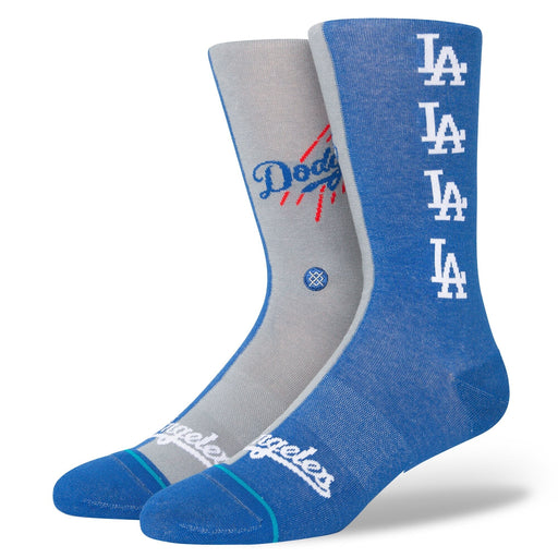 STANCE SOCKS LARGE Los Angeles Dodgers Split Crew Socks