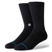 STANCE SOCKS SMALL / BLACK WHITE STANCE ICON SOCKS