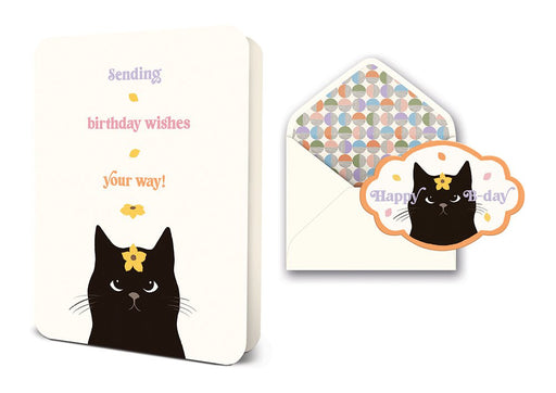 STUDIO OH! CARD Daisy Cat Birthday Deluxe Greeting Card