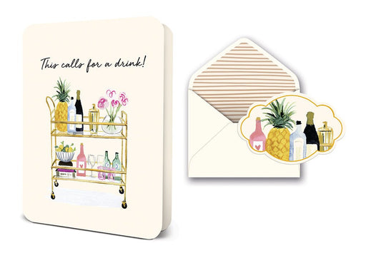 STUDIO OH! CARD This Calls for a Drink Deluxe Greeting Card