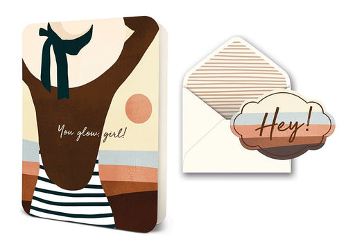 STUDIO OH! CARD You Glow, Girl! Deluxe Greeting Card
