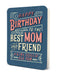 STUDIO OH! Gift Card Best Mom and Friend BD Deluxe Greeting Card