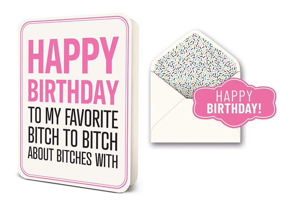 STUDIO OH! Greeting & Note Cards Happy Birthday to My Favorite Bitch Deluxe Greeting Card