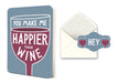 STUDIO OH! Greeting & Note Cards You Make Me Happier Than Wine Deluxe Greeting Card