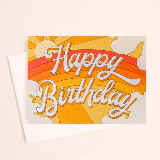 SUNSHINE STUDIOS CARDS Happy Birthday Yellow Card