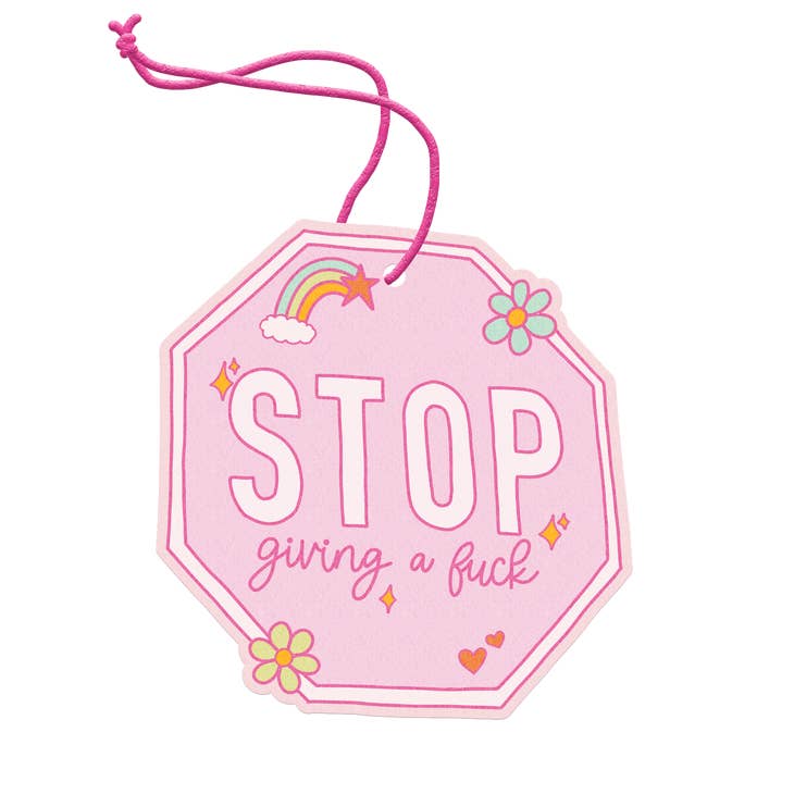 TALKING OUT OF TURN AIR FRESHENER Stop Giving a Fuck | Air Freshener