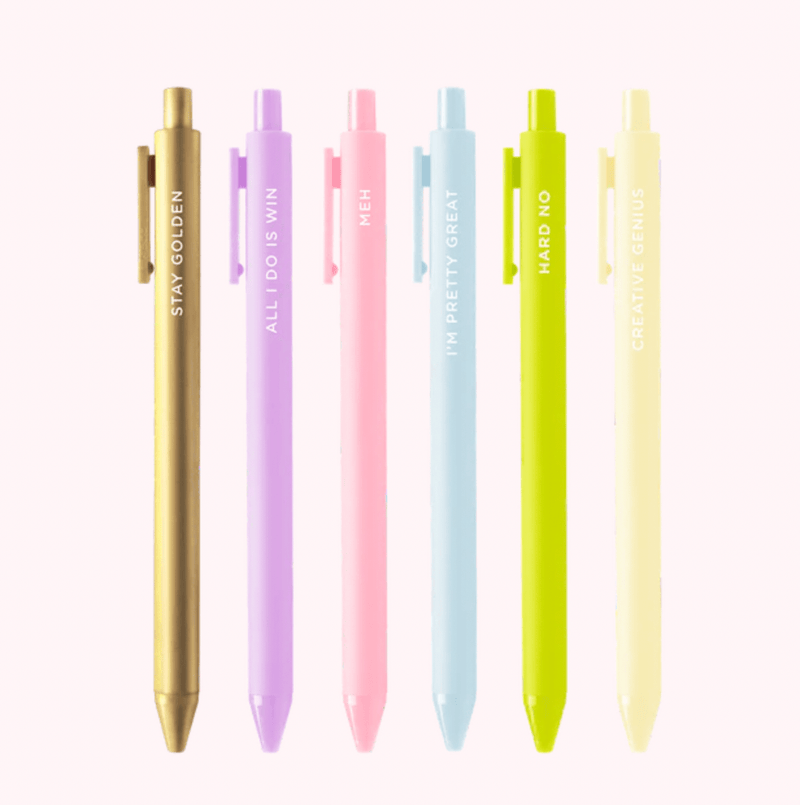 TALKING OUT OF TURN Pens All I do is Win Jotter Sets 6 pack