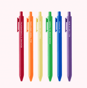 TALKING OUT OF TURN Pens No Worries Jotter Sets 6 pack