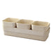 TIME CONCEPT INC. PLANT ACCESSORIES BEIGE Sustainable Eco-Planter Herb Pot with Tray Set of 3
