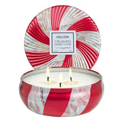 VOLUSPA CANDLE Crushed Candy Cane | 3-Wick Tin Candle