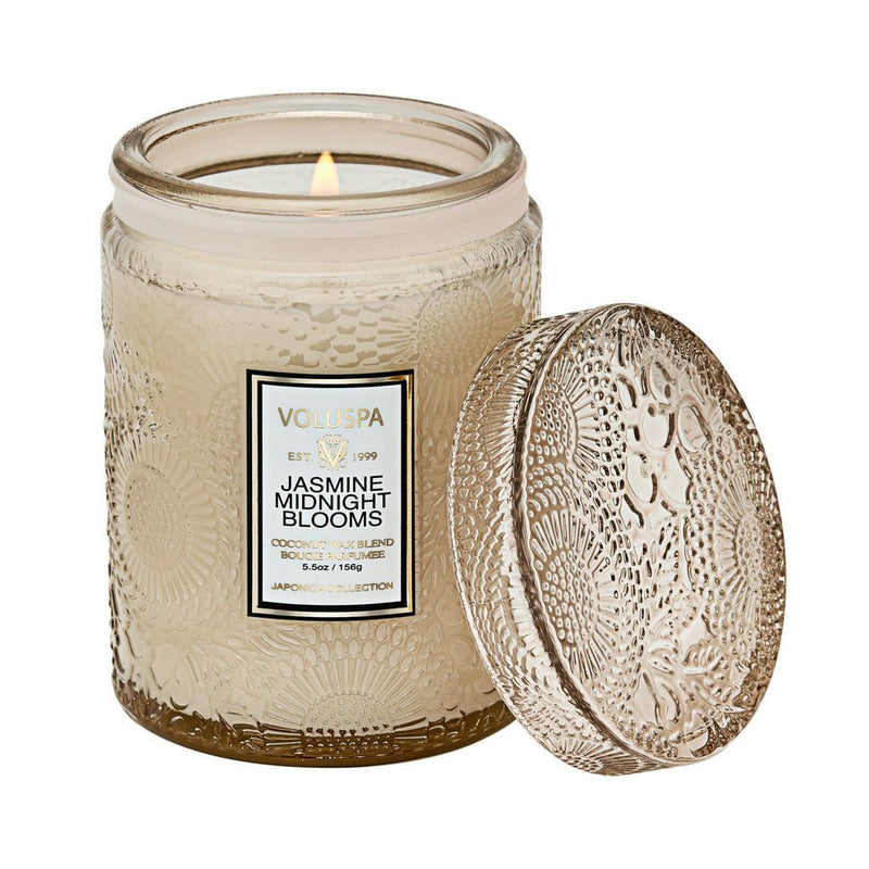 VOLUSPA CANDLE JASMINE MIDNIGHT BLOOMS | Small Jar Candle