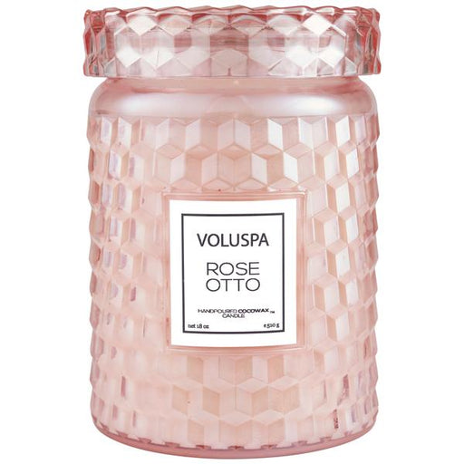 VOLUSPA ROSE OTTO LARGE JAR CANDLE - LOCAL FIXTURE