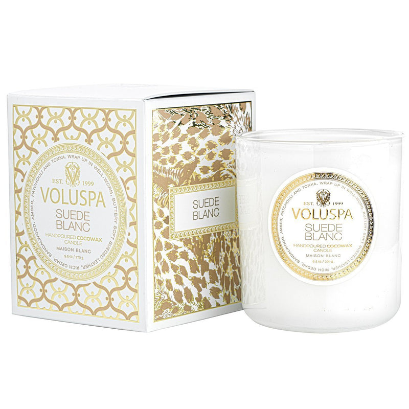 VOLUSPA CANDLE Voluspa Suede Blanc Classic Candle