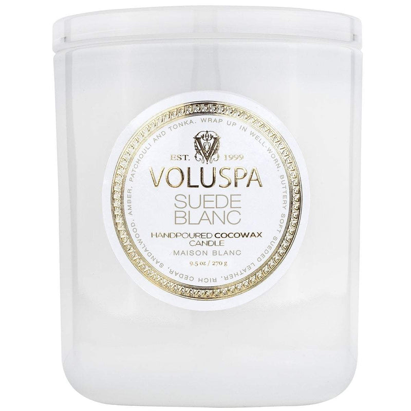 VOLUSPA CANDLE Voluspa Suede Blanc Classic Candle
