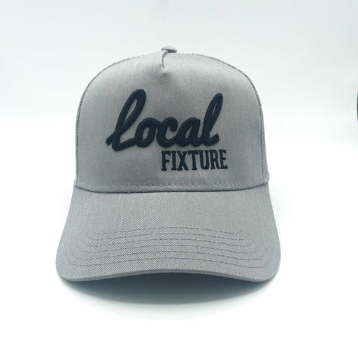 WHITTIER LOCAL HATS Grey Local Fixture A-Line Trucker Hat