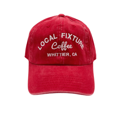 WHITTIER LOCAL HATS Red Whittier Local Coffee Bar Hat