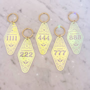 WILDFLOWER + CO. Keychain Angel Number Motel Keychains