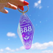 WILDFLOWER + CO. Keychain BALANCE Angel Number Motel Keychains