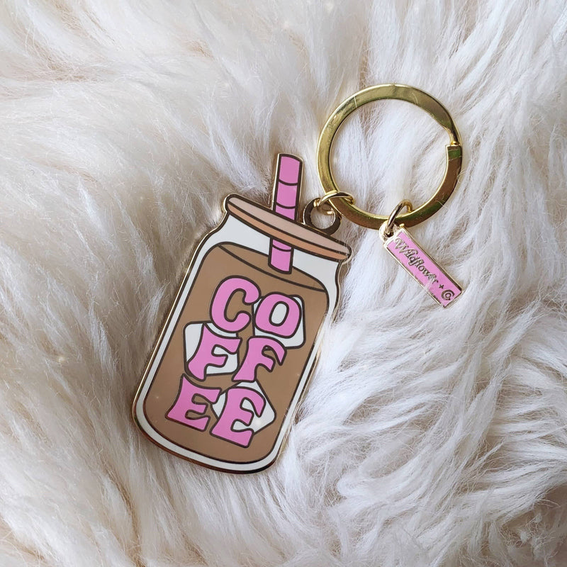 WILDFLOWER + CO. Keychain Coffee Enamel Keychain