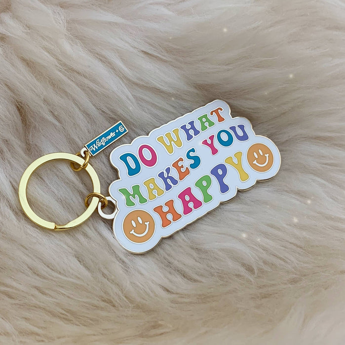 WILDFLOWER + CO. Keychain Do What Makes You Happy Keychain