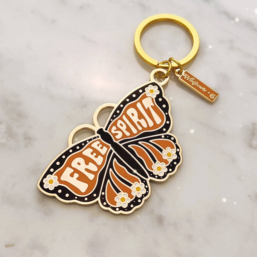 WILDFLOWER + CO. Keychain Free Spirit Butterfly Enamel Keychain