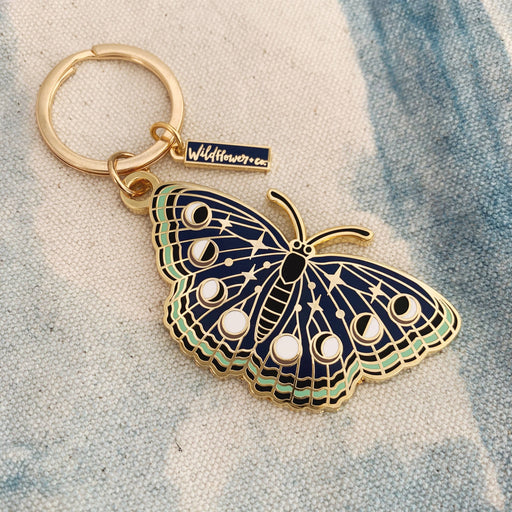 WILDFLOWER + CO. Keychain Night Butterfly Keychain