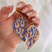 WILDFLOWER + CO. Keychain Soulmate Split Heart Keychains
